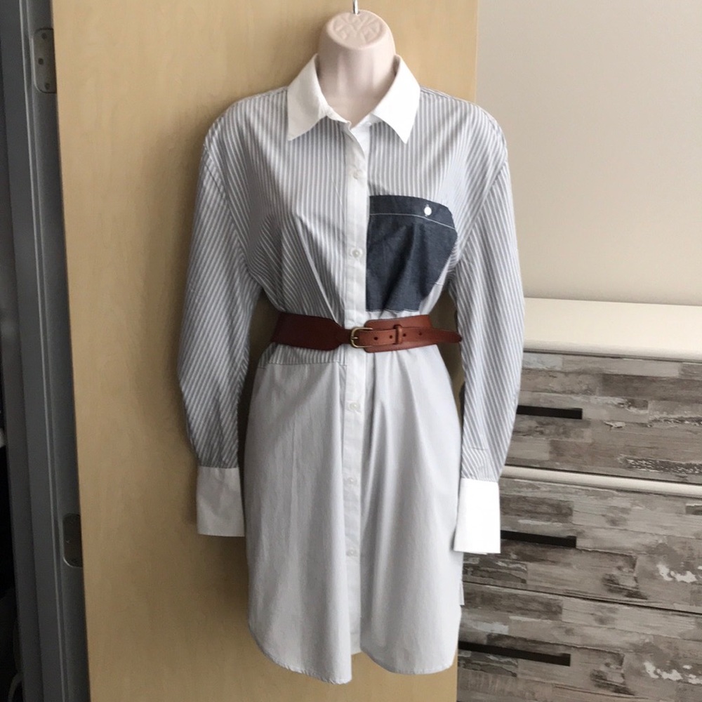 NWT Kenneth Cole Oversized Shirt Dress Tunic Sz S
